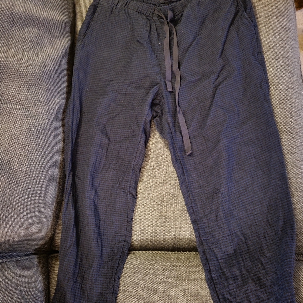 Eileen Fisher linen elastic waist pants in EUC